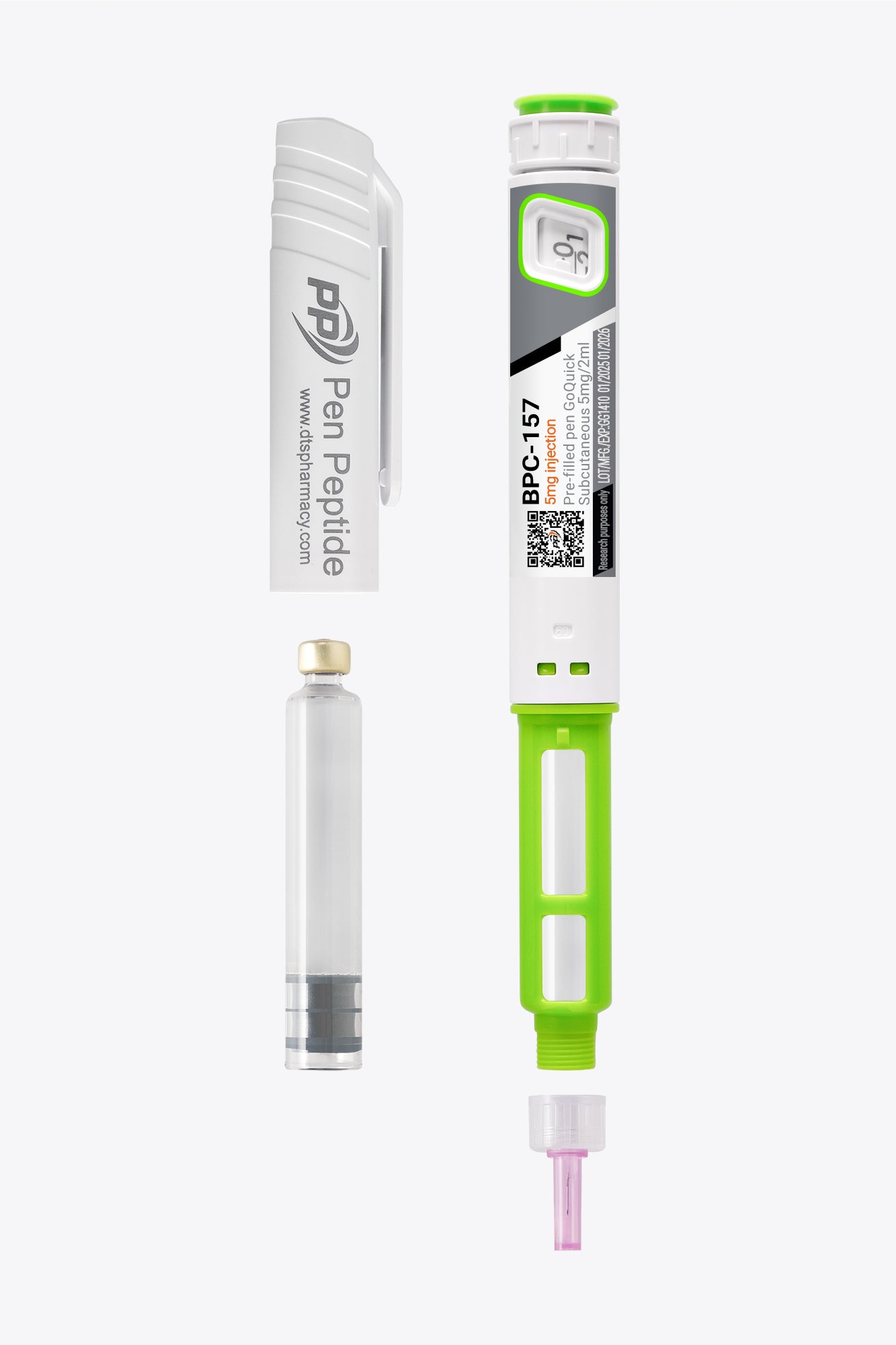 Peptid BPC-157 i injektionspenna